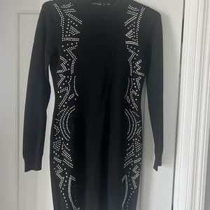Black sweater dress